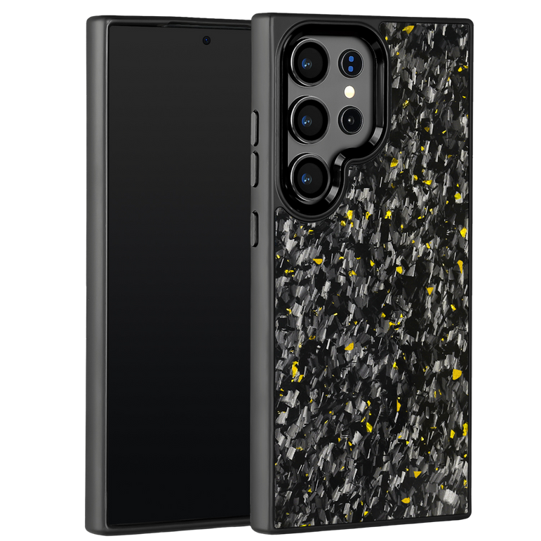 Forged Carbon Samsung Case – Gold Fragment | Forge Series