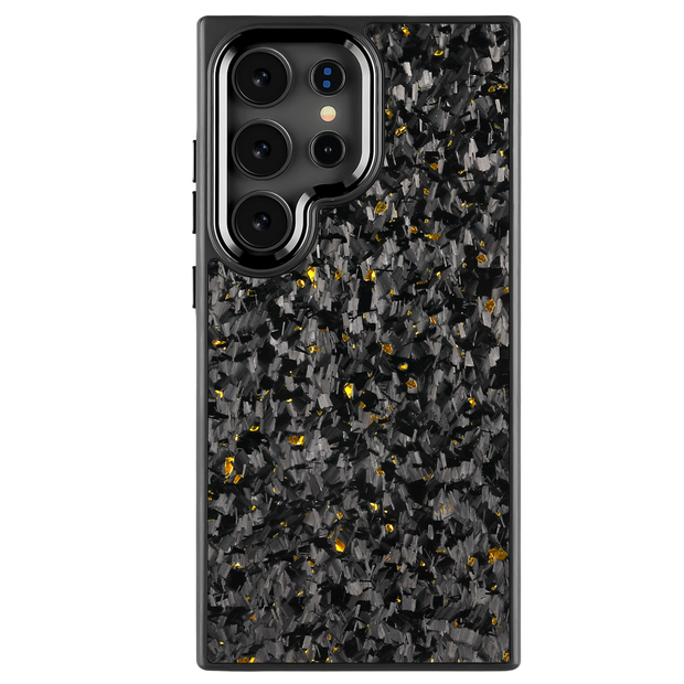 Forged Carbon Samsung Case – Gold Fragment | Forge Series