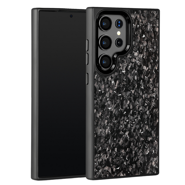 Forged Carbon Samsung Case – Silver Fragment | Forge Series