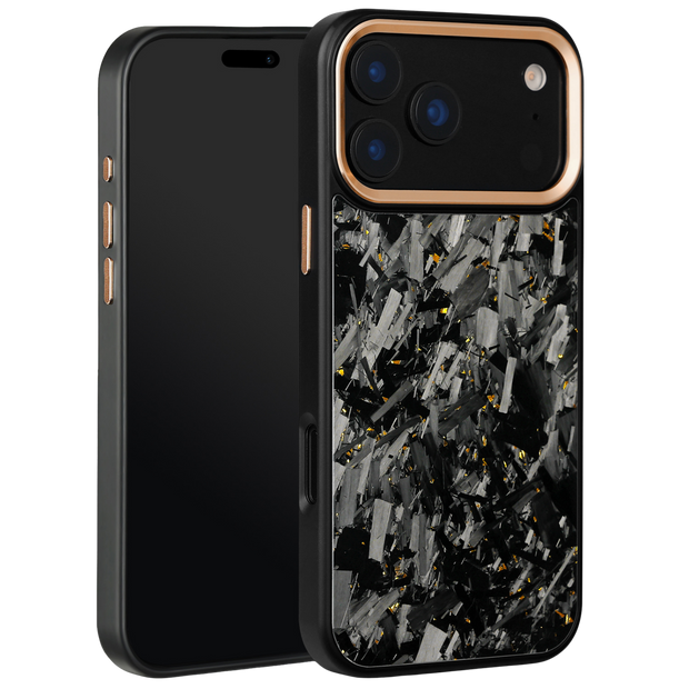 Forged Carbon iPhone Case – Gold Large Fragment | Forge Series V2