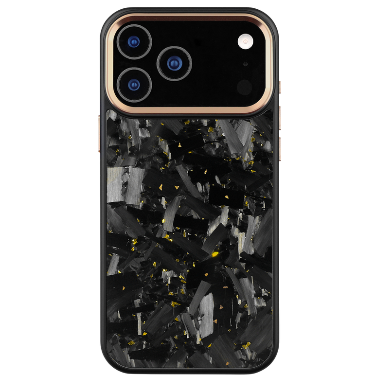 Forged Carbon iPhone Case – Gold Large Fragment | Forge Series V2
