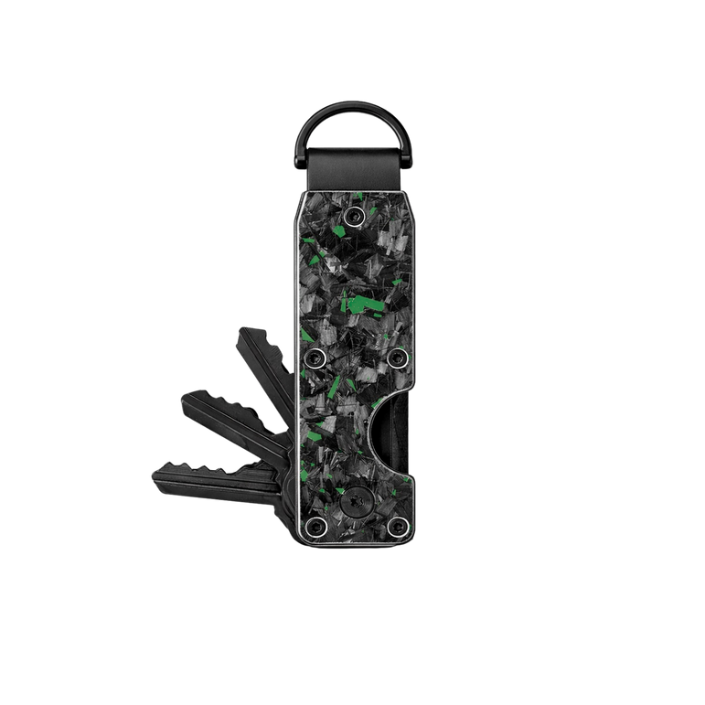 Green Fragment | Forged Carbon Fiber | Key Case