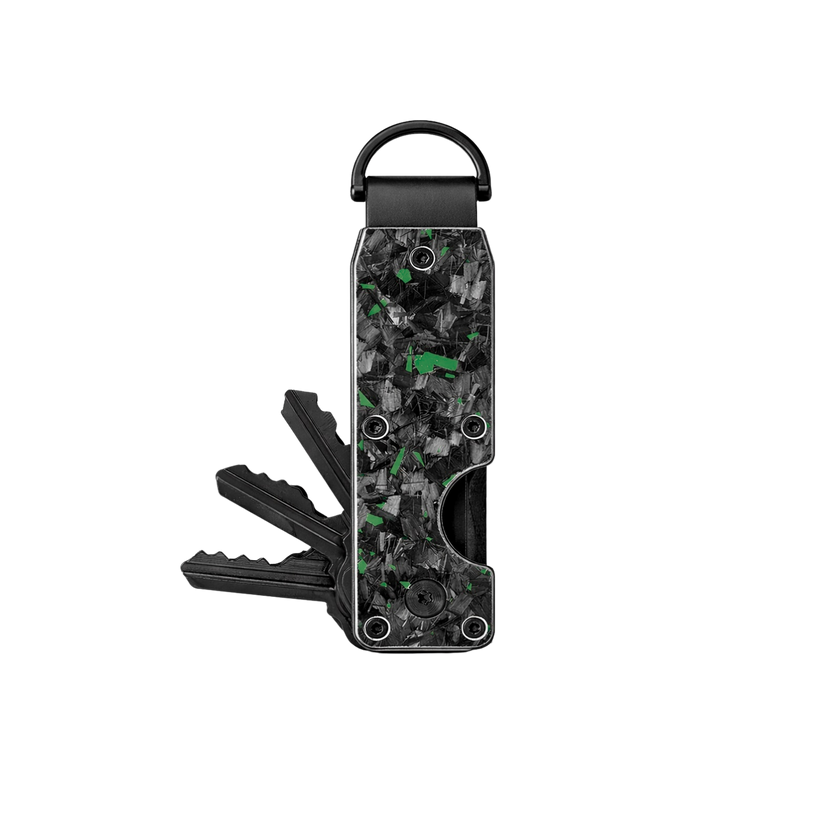 Green Fragment | Forged Carbon Fiber | Key Case