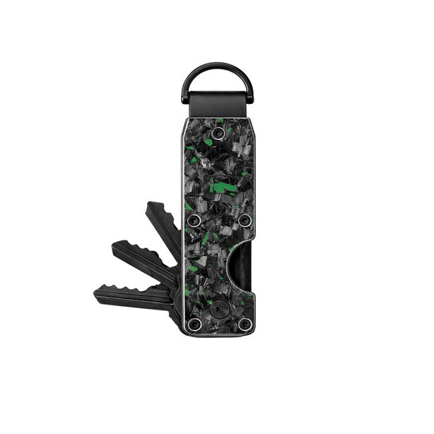 Green Fragment | Forged Carbon Fiber | Key Case
