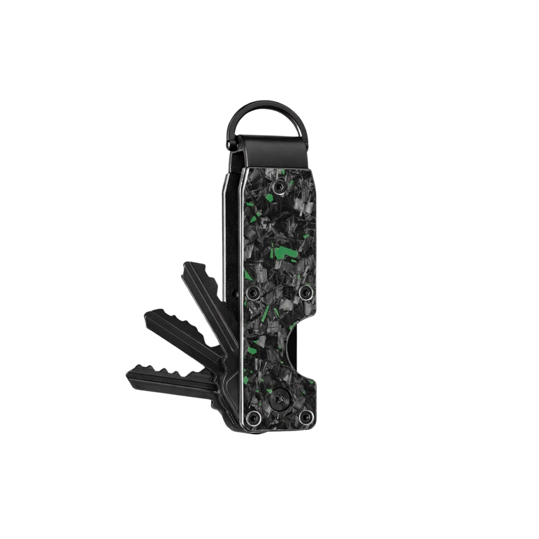 Green Fragment | Forged Carbon Fiber | Key Case