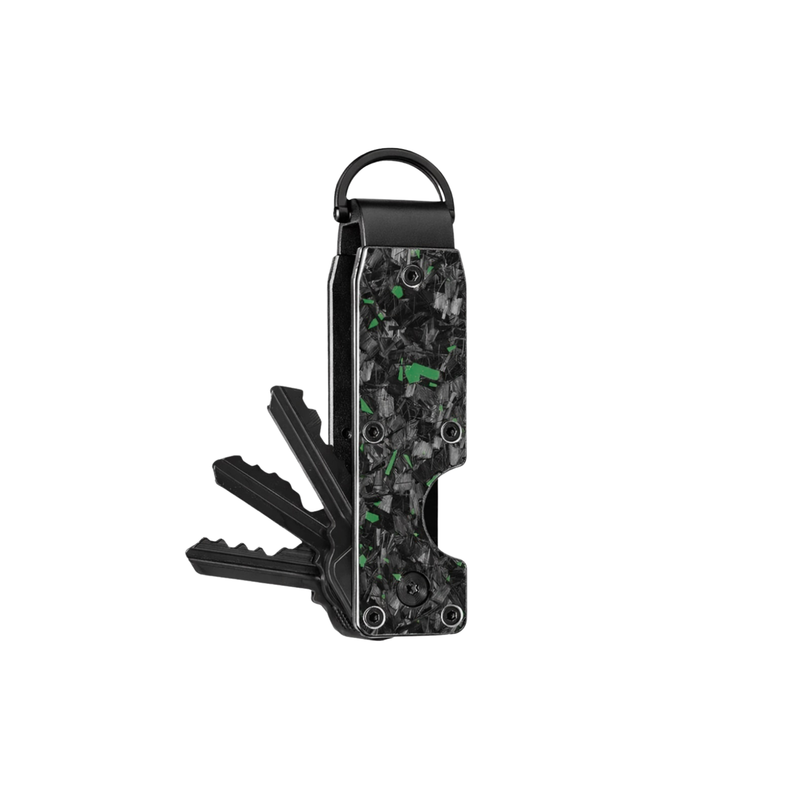 Green Fragment | Forged Carbon Fiber | Key Case