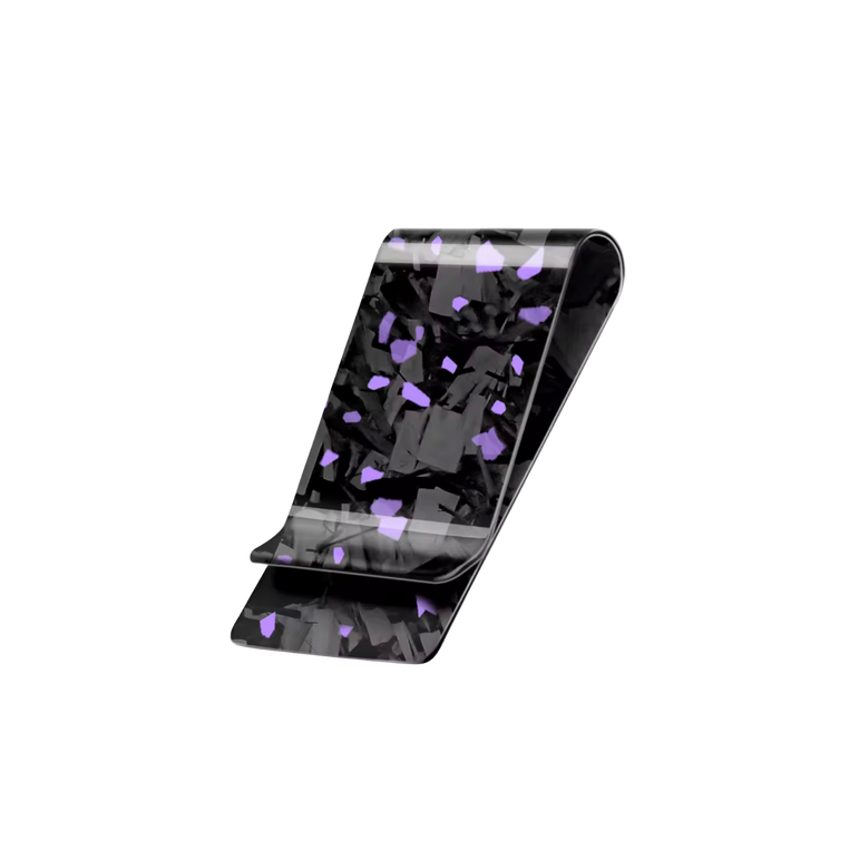 Cash Clip | Purple Forged Carbon Fiber