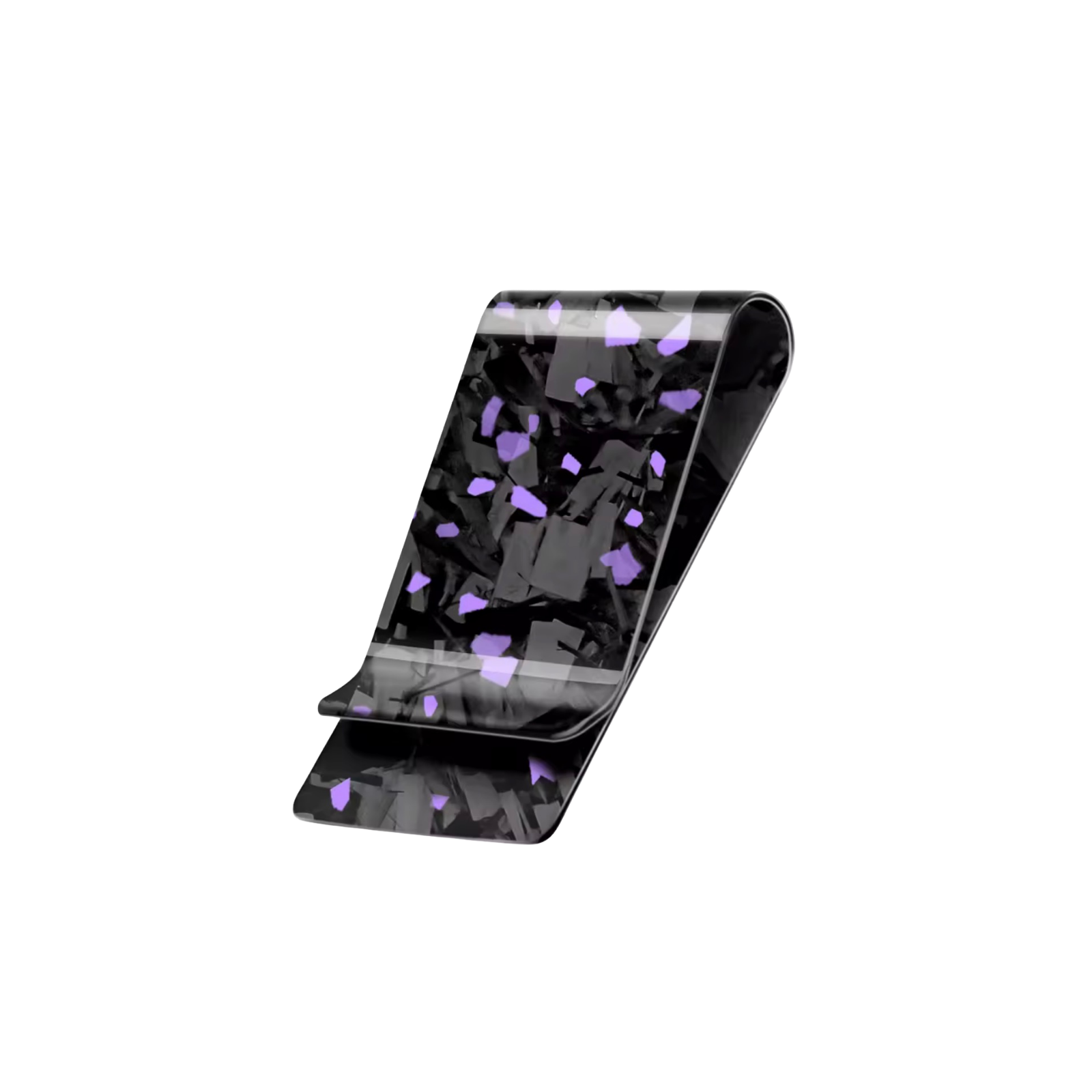 Cash Clip | Purple Forged Carbon Fiber