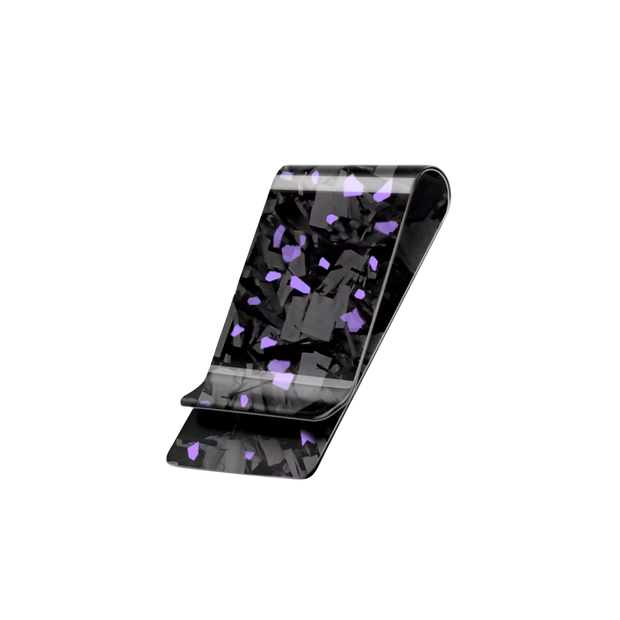 Cash Clip | Purple Forged Carbon Fiber