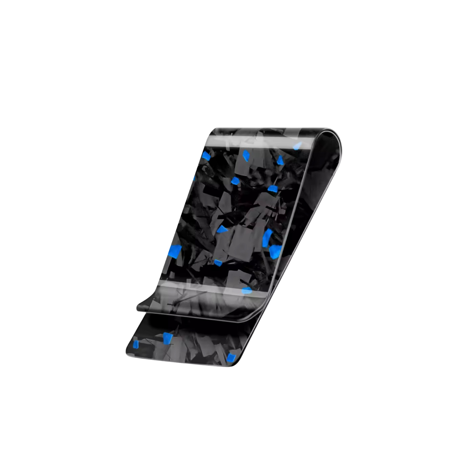 Cash Clip | Blue Forged Carbon Fiber