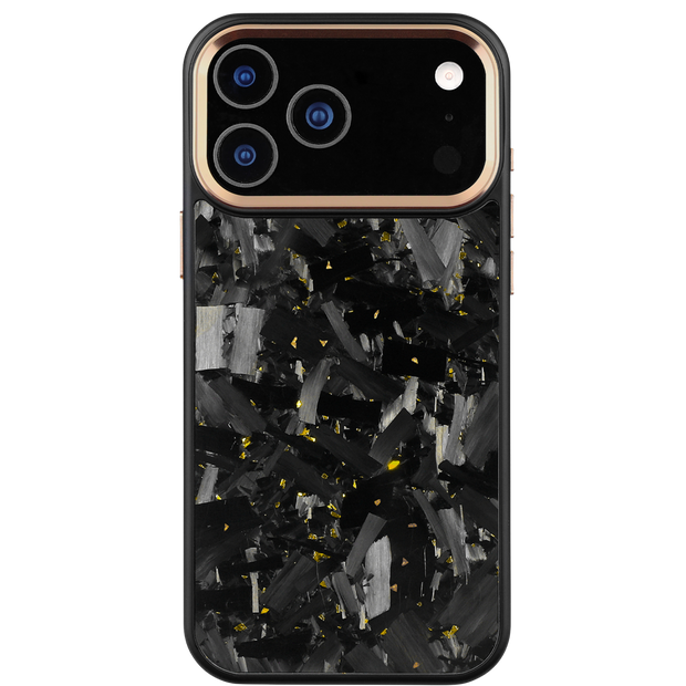 Forged Carbon iPhone Case – Gold Large Fragment | Forge Series V2