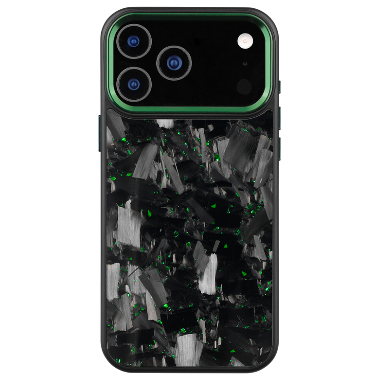 Forged Carbon iPhone Case – Green Large Fragment | Forge Series V2