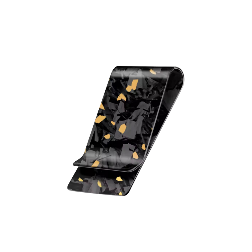 Cash Clip | Gold Forged Carbon Fiber