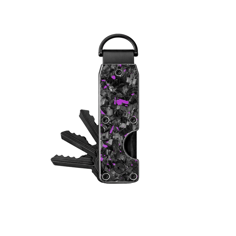 Purple Fragment | Forged Carbon Fiber | Key Case