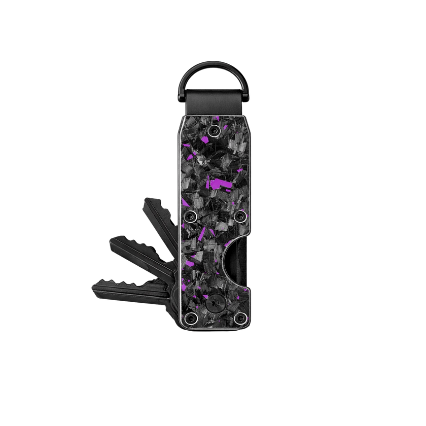 Purple Fragment | Forged Carbon Fiber | Key Case