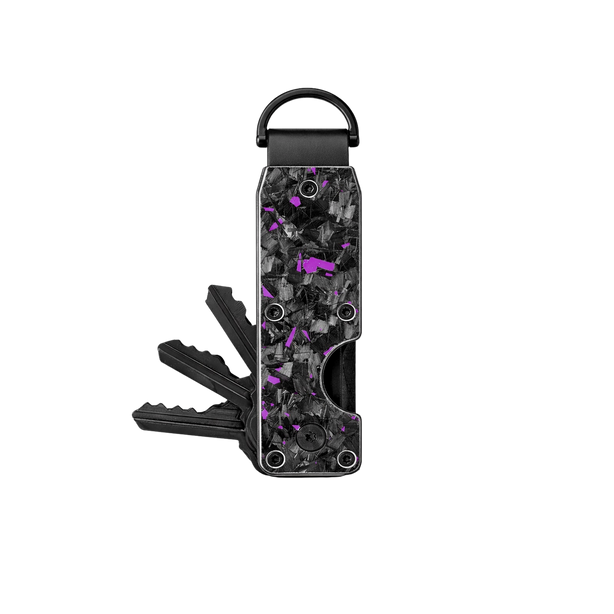 Purple Fragment | Forged Carbon Fiber | Key Case