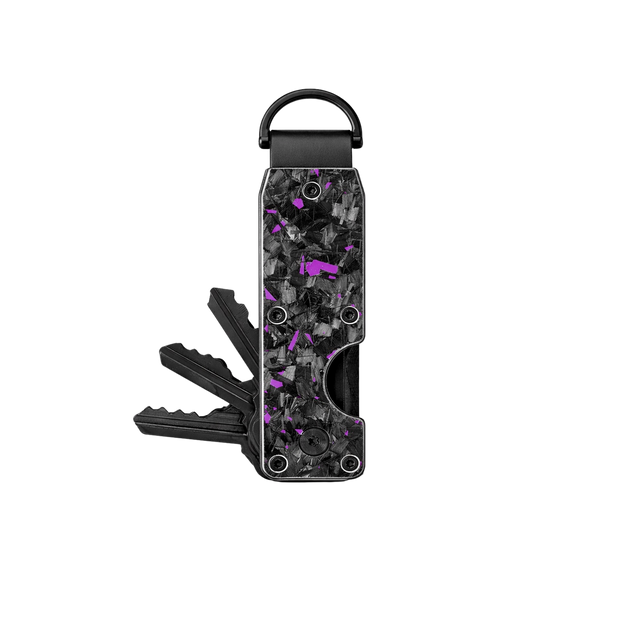 Purple Fragment | Forged Carbon Fiber | Key Case
