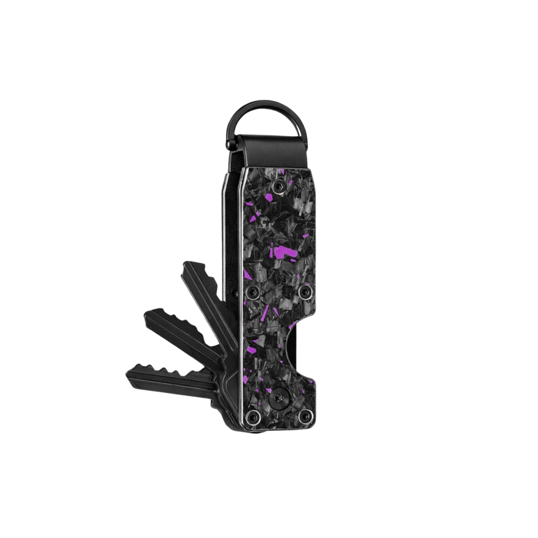 Purple Fragment | Forged Carbon Fiber | Key Case