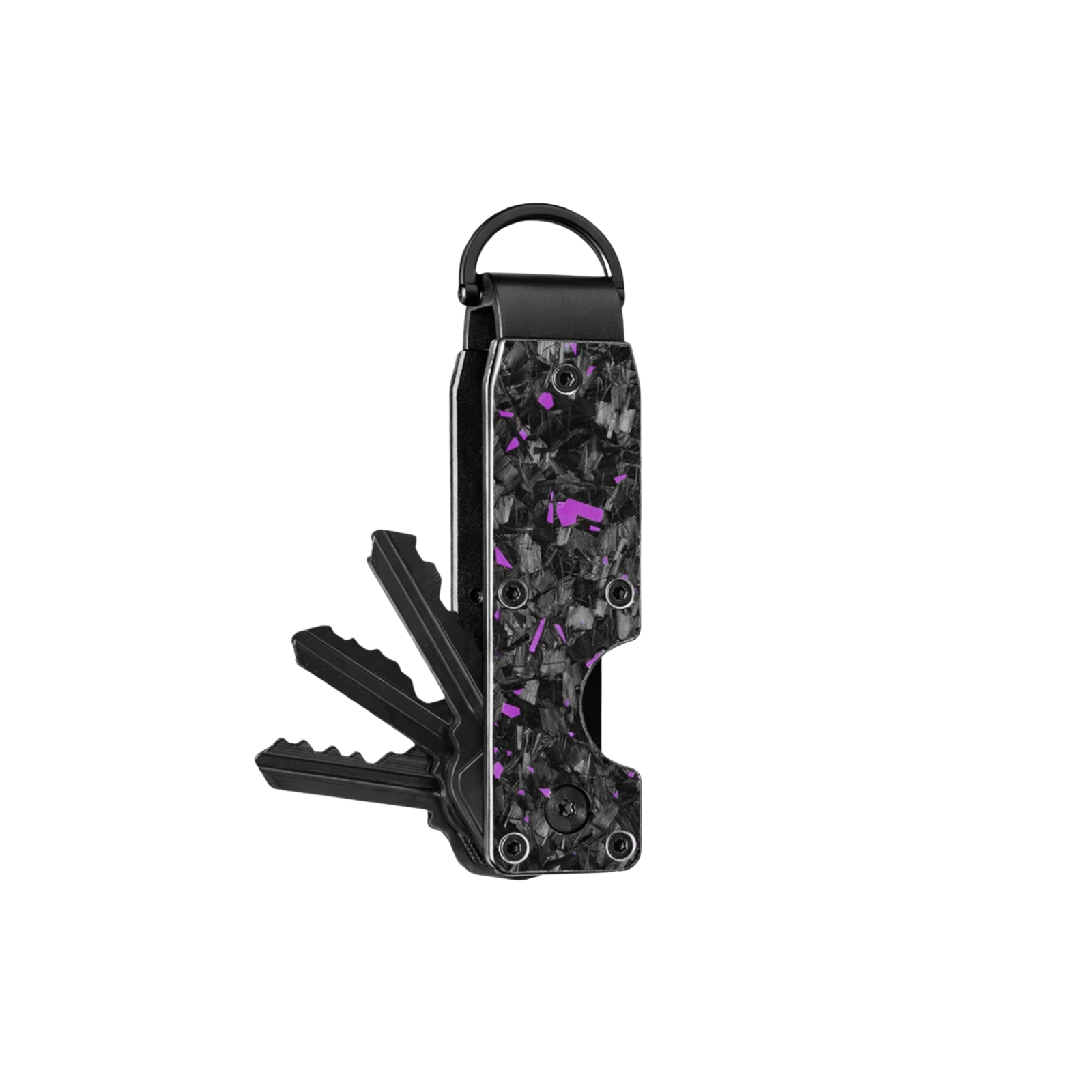 Purple Fragment | Forged Carbon Fiber | Key Case