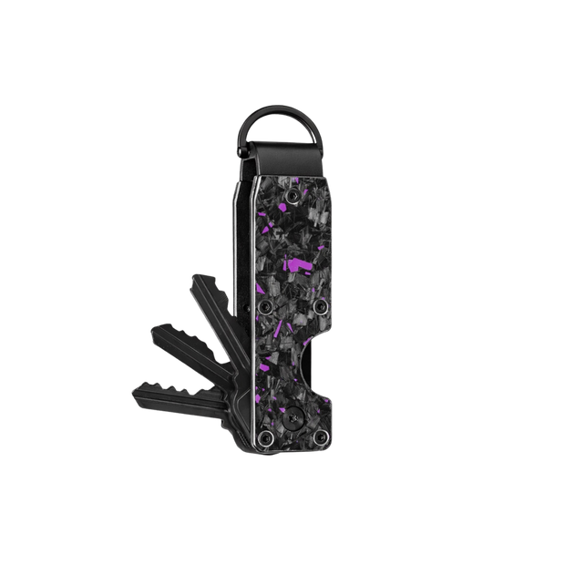 Purple Fragment | Forged Carbon Fiber | Key Case