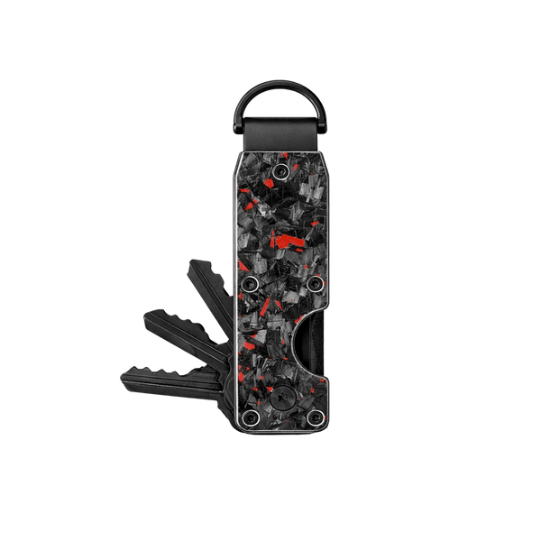 Red Fragment | Forged Carbon Fiber | Key Case
