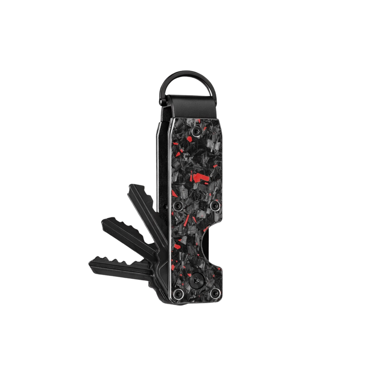 Red Fragment | Forged Carbon Fiber | Key Case