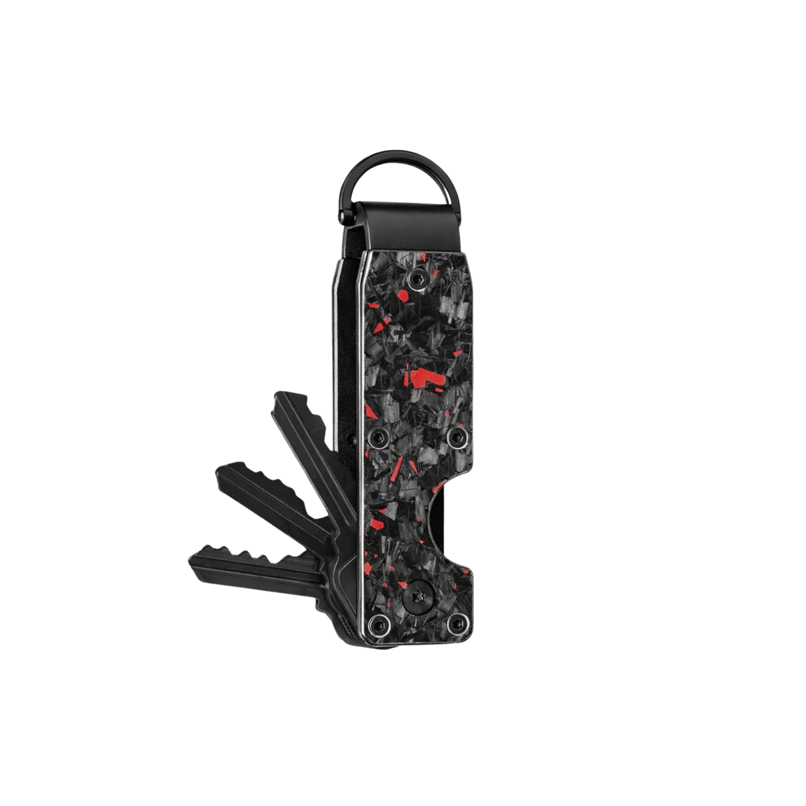 Red Fragment | Forged Carbon Fiber | Key Case