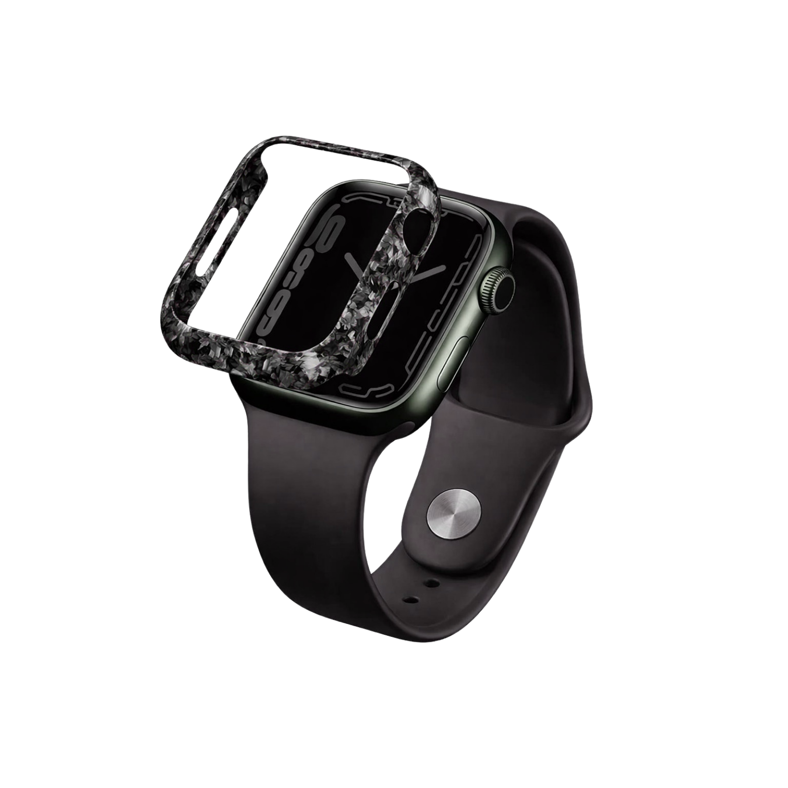 Forged Carbon Fiber Apple Watch Case | Black Fragment