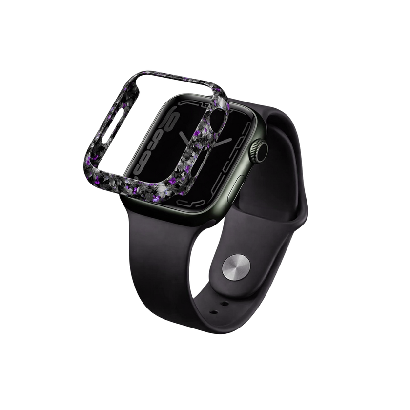 Forged Carbon Fiber Apple Watch Case | Purple Fragment