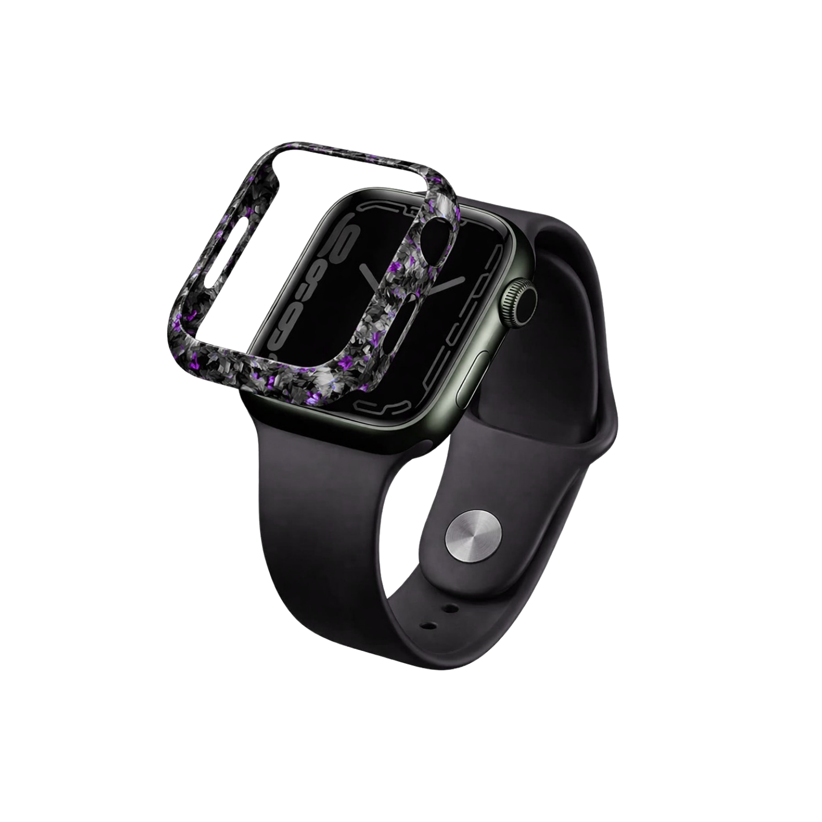 Forged Carbon Fiber Apple Watch Case | Purple Fragment