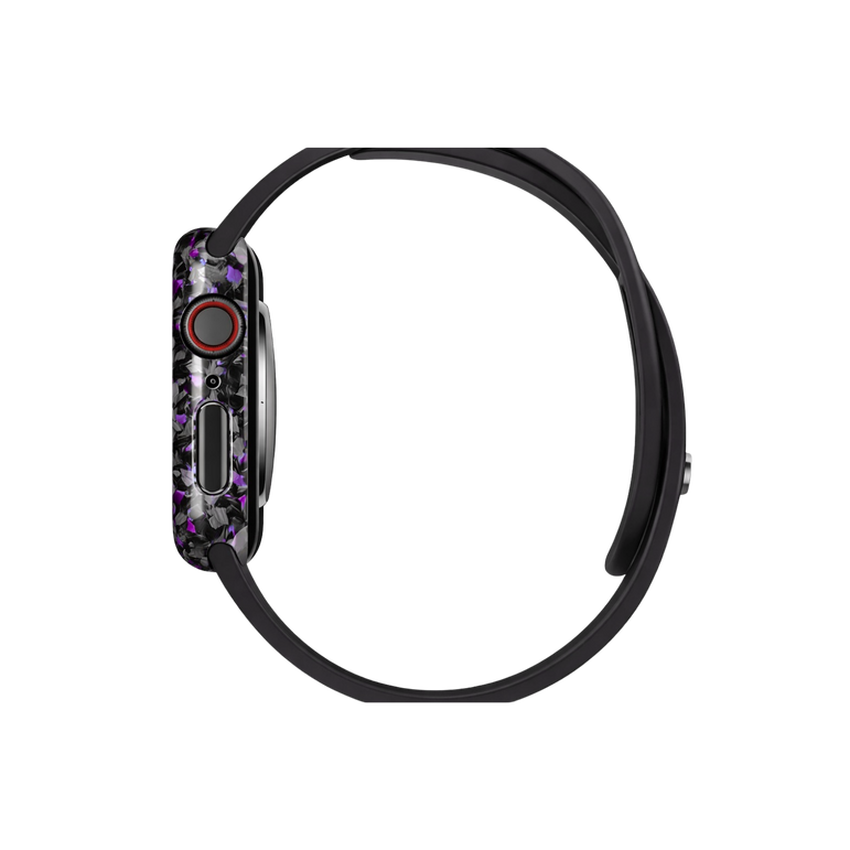 Forged Carbon Fiber Apple Watch Case | Purple Fragment