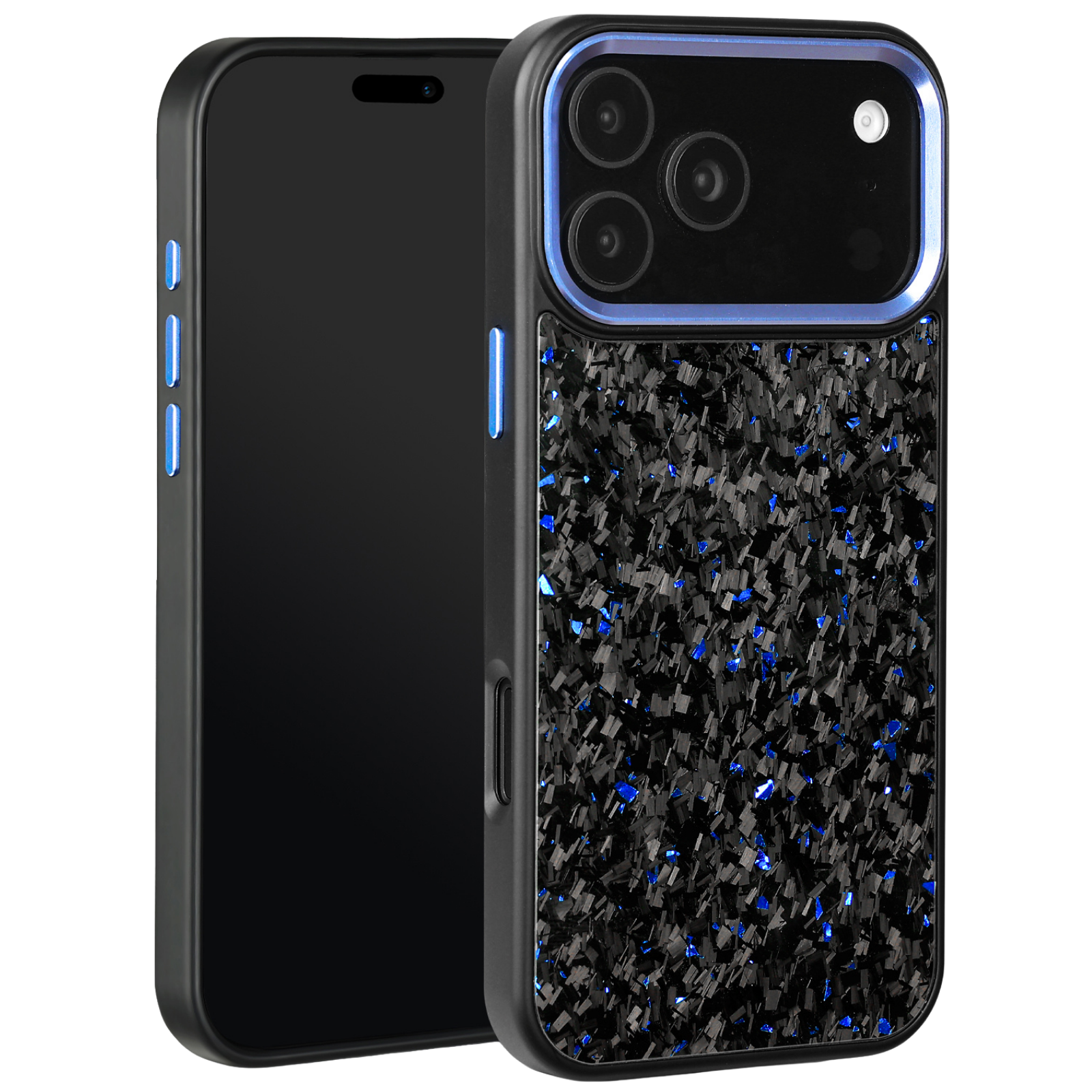 Forged Carbon iPhone Case – Blue Fragment | Forge Series V2