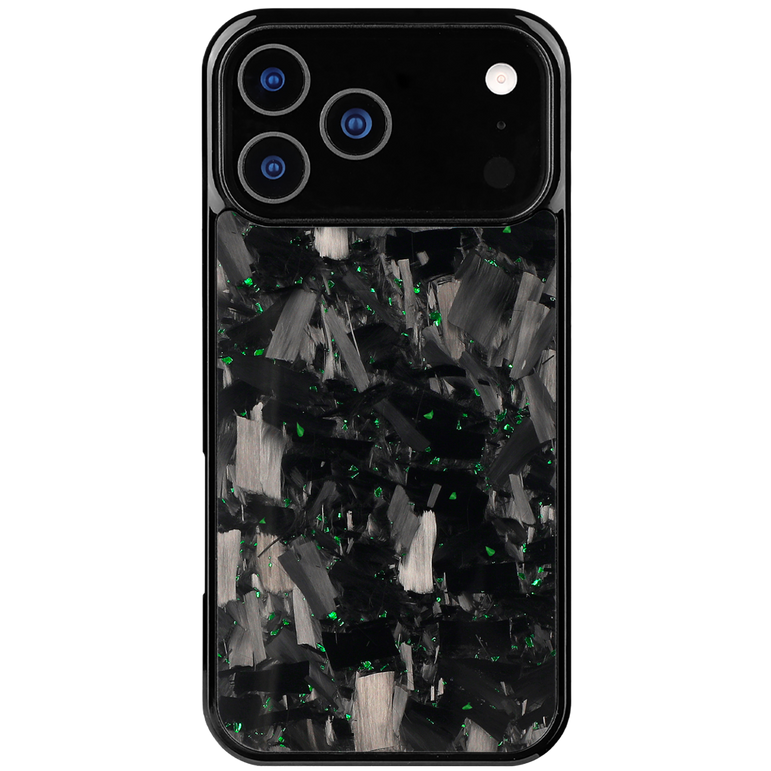 Forged Carbon iPhone Case – Green Fragment Large | Forge Series V1