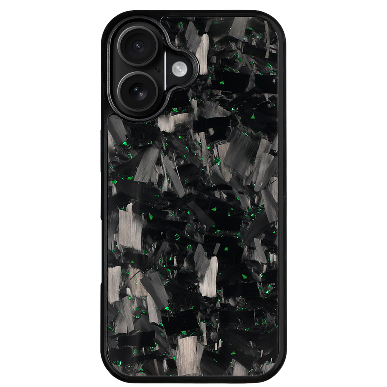Forged Carbon iPhone Case – Green Fragment Large | Forge Series V1