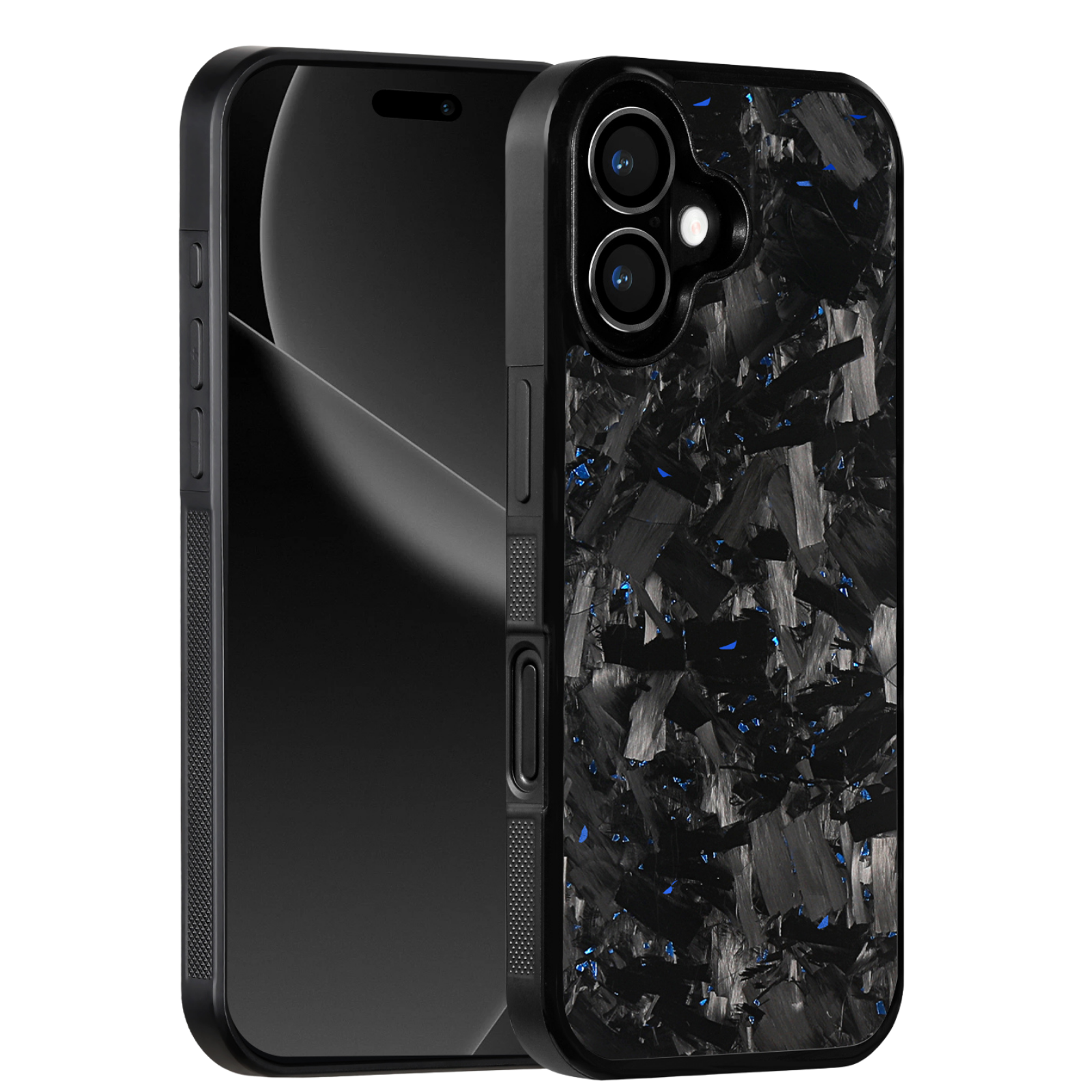 Forged Carbon iPhone Case – Blue Fragment Large | Forge Series V1