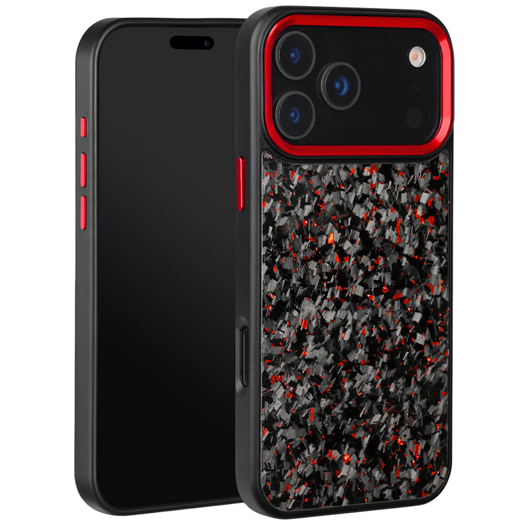 Forged Carbon iPhone Case – Red Fragment | Forge Series V2