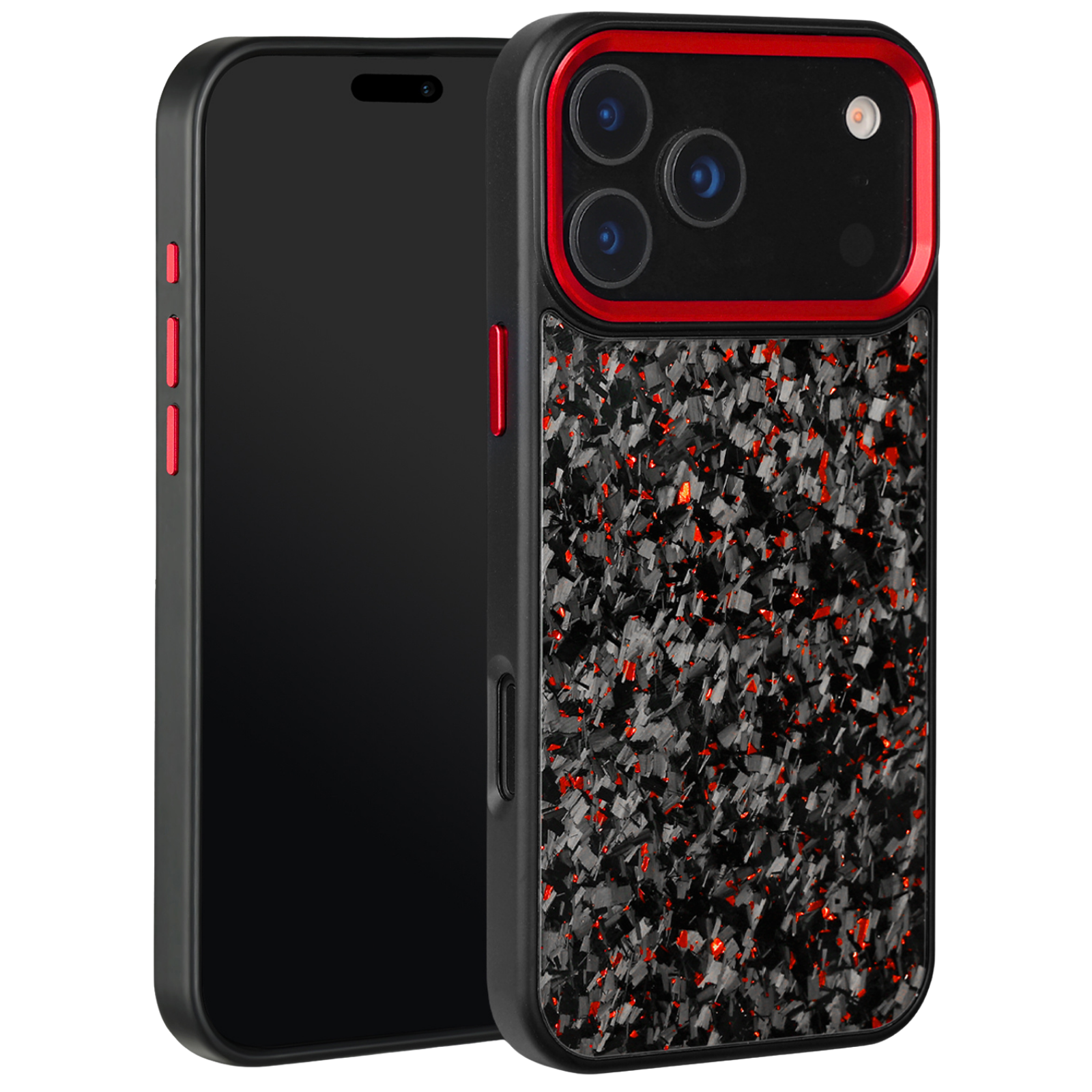 Forged Carbon iPhone Case – Red Fragment | Forge Series V2