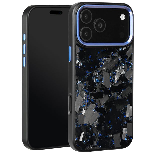 Forged Carbon iPhone Case – Blue Large Fragment | Forge Series V2