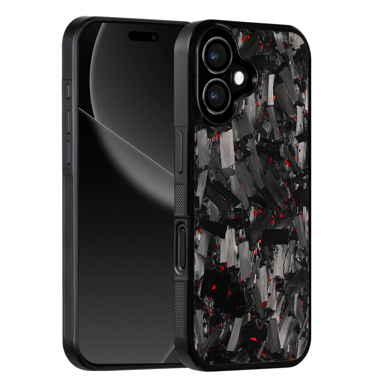 Forged Carbon iPhone Case – Red Fragment Large | Forge Series V1