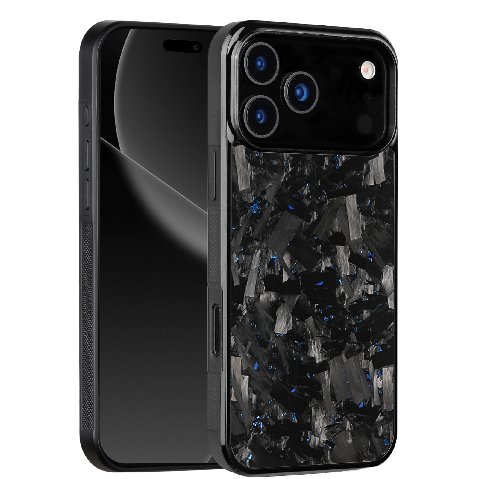 Forged Carbon iPhone Case – Blue Fragment Large | Forge Series V1