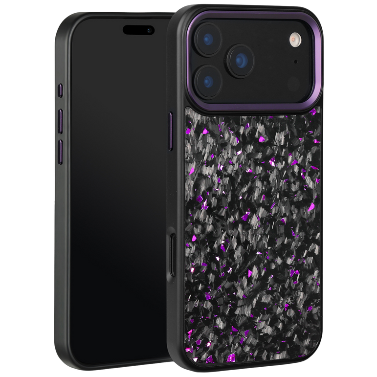 Forged Carbon iPhone Case – Purple Fragment | Forge Series V2