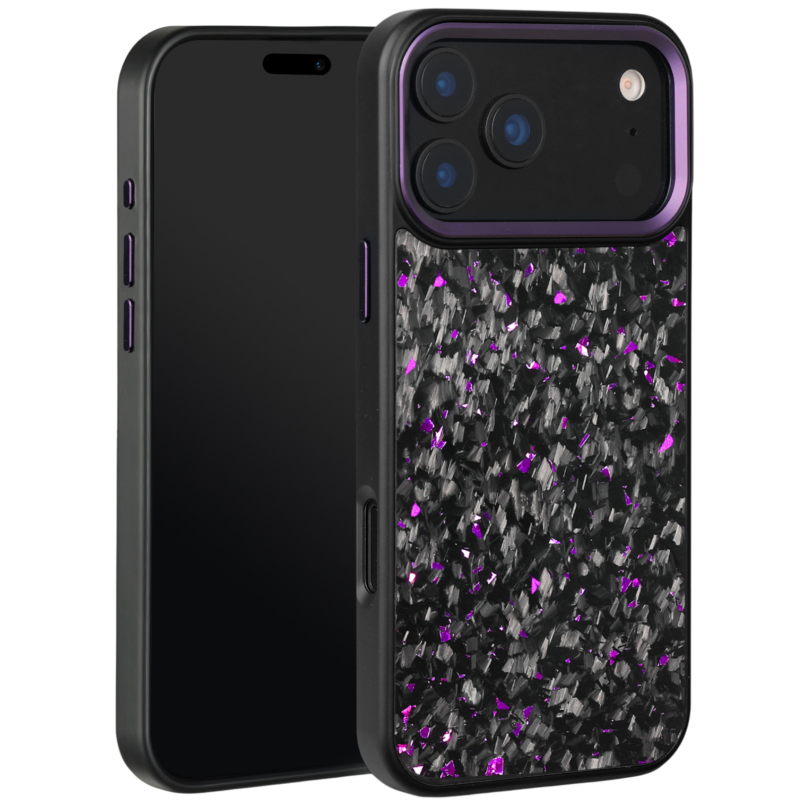 Forged Carbon iPhone Case – Purple Fragment | Forge Series V2