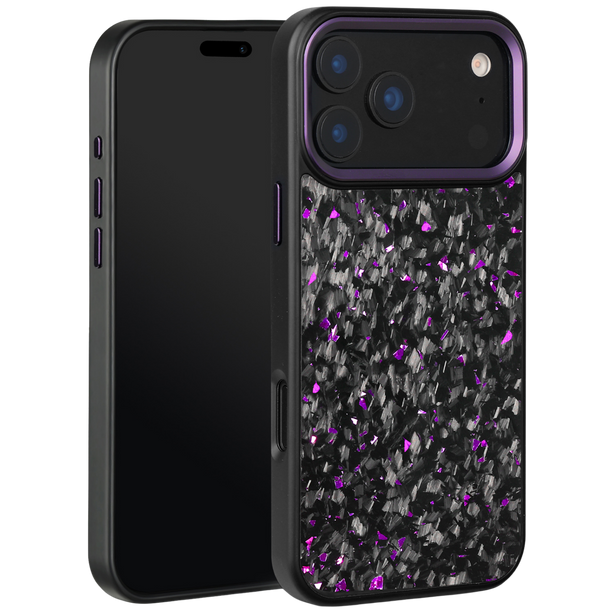 Forged Carbon iPhone Case – Purple Fragment | Forge Series V2