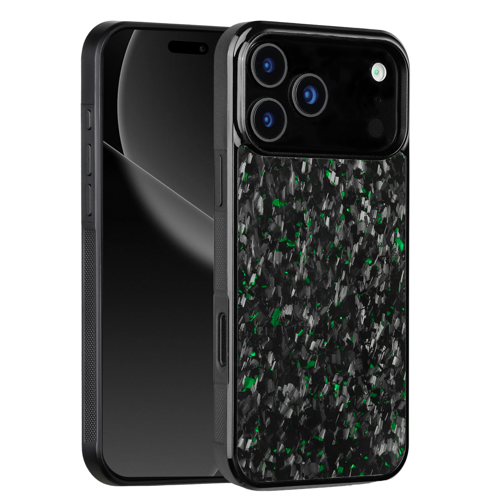 Forged Carbon iPhone Case – Green Fragment | Forge Series V1