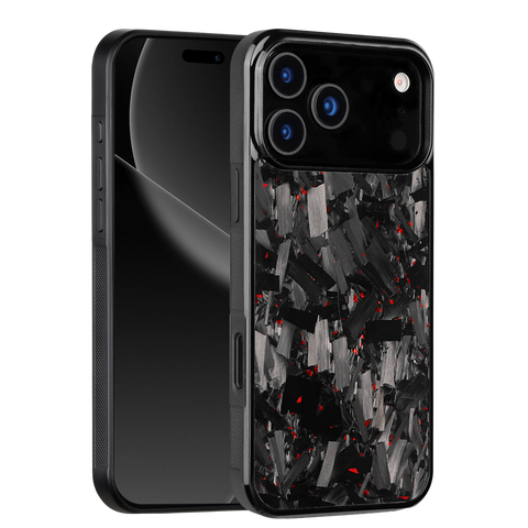 Forged Carbon iPhone Case – Red Fragment Large | Forge Series V1
