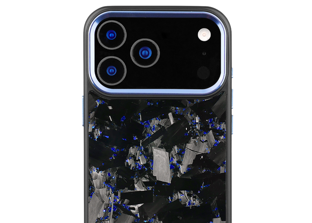 Forged Carbon iPhone Case – Blue Large Fragment | Forge Series V2