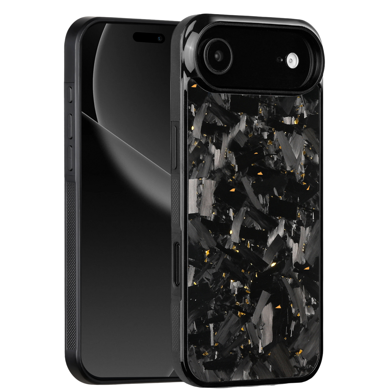Forged Carbon iPhone Case – Gold Fragment Large | Forge Series V1