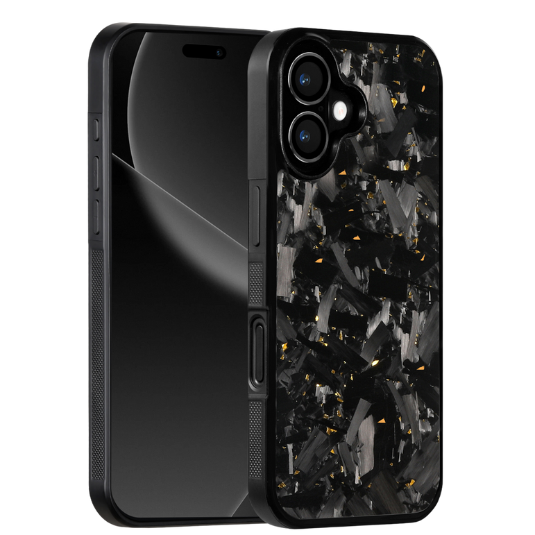 Forged Carbon iPhone Case – Gold Fragment Large | Forge Series V1