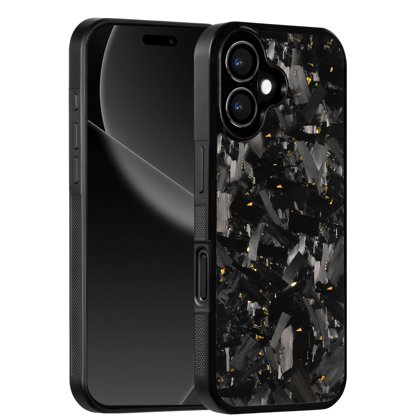 Forged Carbon iPhone Case – Gold Fragment Large | Forge Series V1