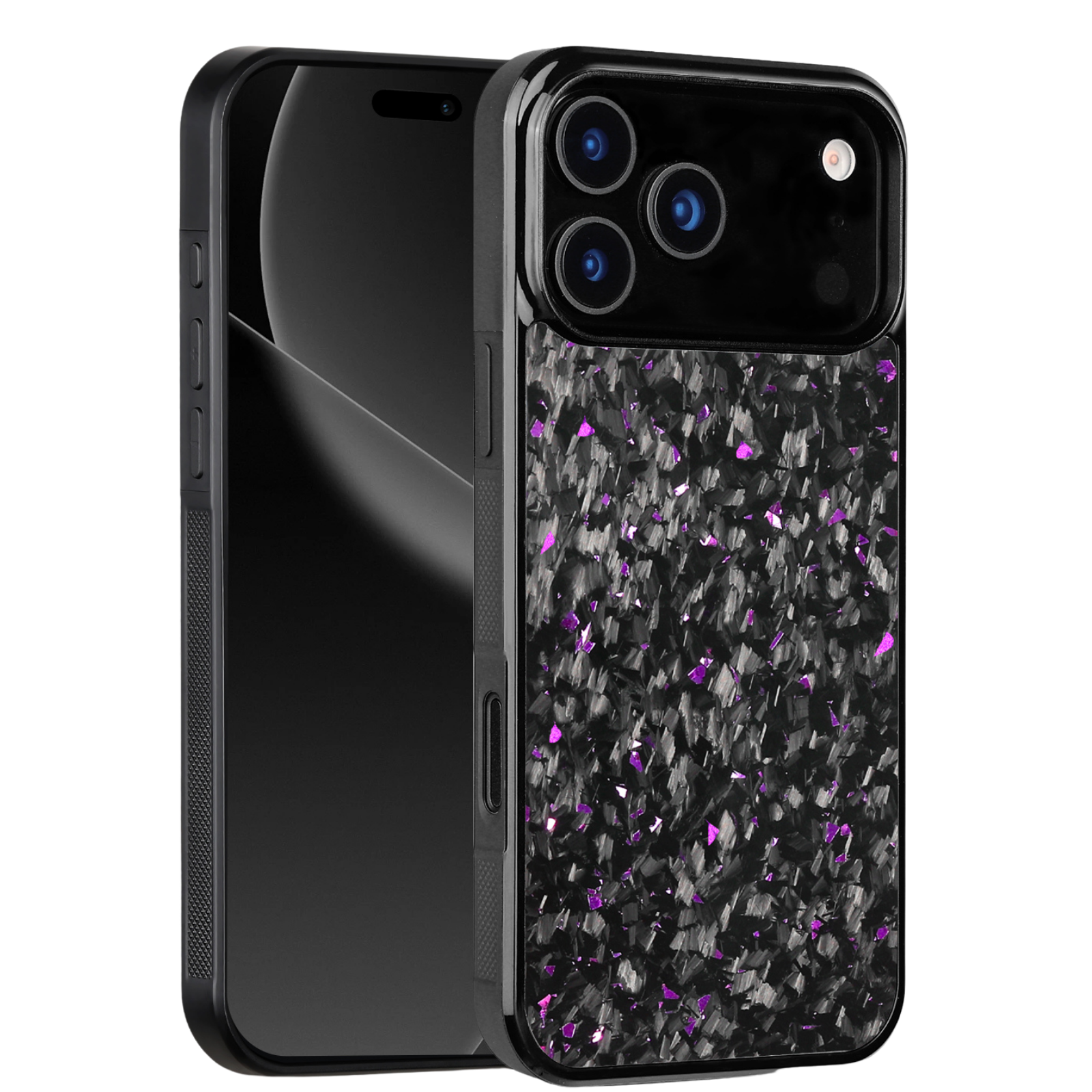 Forged Carbon iPhone Case – Purple Fragment | Forge Series V1